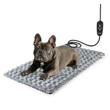 Adjustable Temperature Heated Cat Bed Dog Heating Pad with XL 29.5" x 17.7"