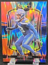 2025 Panini Select Football Ernest Jones Red & Blue Shock Card #113 Seahawks