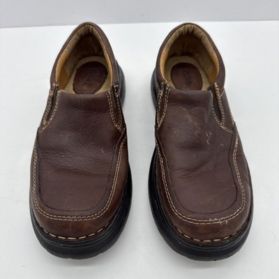 Cabelas Brown Leather Slip Ons Shoes Size 4M US 82-4023