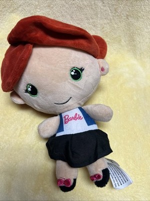 Barbie 10  Plush Girl Doll Red Hair Ponytail Sega Prize Intl Mattel 2018 NWOT