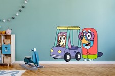 Bluey & Bingo Wandtattoo