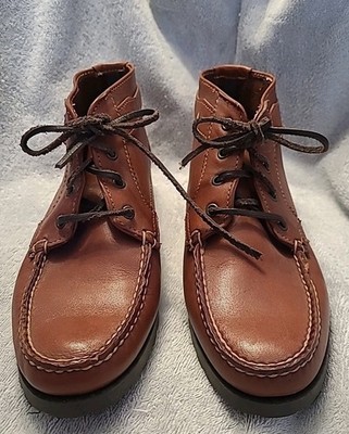 Sebago Docksides Women's  Leather Lace-Up Chukka Ankle Boots 7.5W