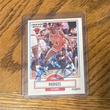 Fleer 1990-91 Autograph Craig Hodges #25 Chicago Bulls Basketball Card