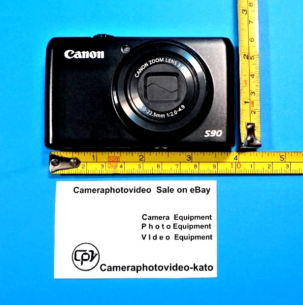 Canon PowerShot S90 10.0MP Digital Camera Image stabilizer 3.8x Optical Zoom Foto 4 de 4