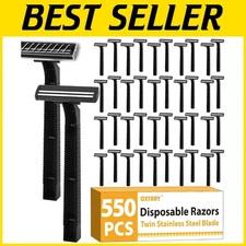 Clear Safety Cap Disposable Razors - Pack of 550