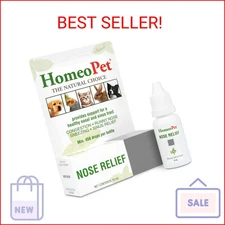 HomeoPet Nose Relief, Safe and Natural Sinus Supplement for Cats, Dogs, and Othe