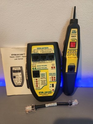 Triplett Byte Brothers TVR 10/100/1000 LAN Tester Tracer & Probe Hub Cable Tone