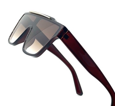 Men Women Sunglasses Fashion Square Retro Thick Frame Gradient Lens New Style