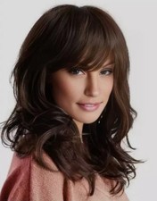 Medium Wavy Layered Cut Synthetic Hair Capless Wigs Women Natural Daily Wigs