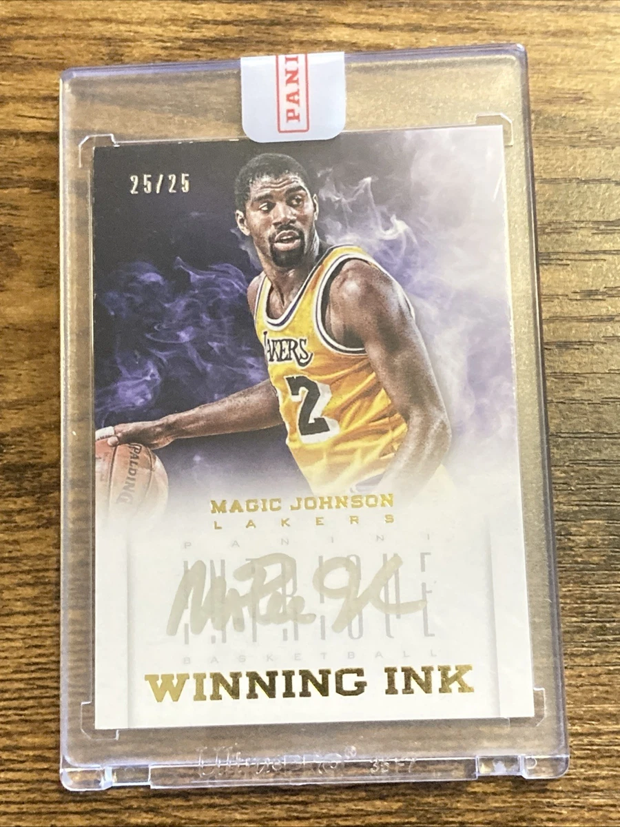 Magic Johnson Basketball Trading Cards Autographed Sports 2012-13