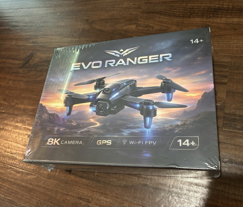 EVO RANGER Ready to Fly Drone w/ 8K Video, GPS, Wi‑Fi FPV, 3 Hr Flight