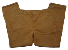 Carhartt B11-BRN 38x34 Dungaree Fit Duck Canvas Carpenter Work Pant VTG Made USA