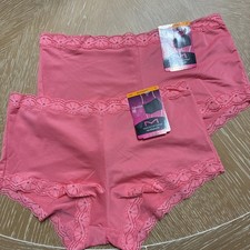 Maidenform 2 Pack Boyshort Comfort Lace Panties Underwear Style 40760 Size Small