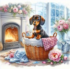 Dachshund Diamond Art Kits for Adults - 5D Diamond Painting Kit for Beginners -