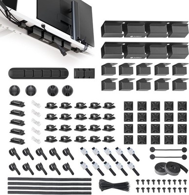 EUREKA ERGONOMIC - Cable Management Organizer Kit - 316PCS
