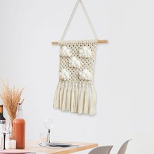 Cloud Macrame Wall Hanging Tapestry Chic Wall Ornament for Backdrop Bedroom