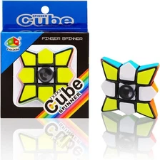 TANCH Magic Spinner Cube 2 in 1 Stickerless Brain Teasers Magic Puzzle Spinning 