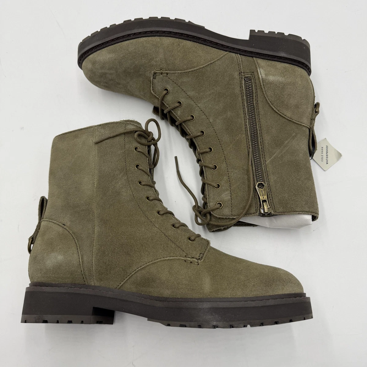 Cole Haan - forest green suede boots COLE HAAN-men main image 3