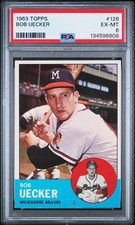 1963 Topps Bob Uecker PSA 6 EXMT - Looks Better! #126 Baseball Card