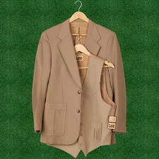 Vintage 70s NWT Lee Frontier Blazer + Vest. Size 44 Reg. Made in the USA.