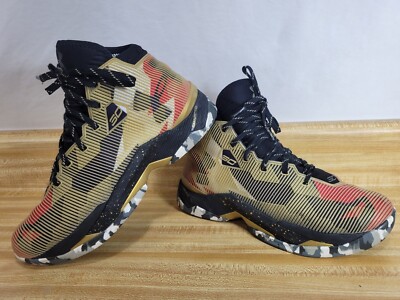 Under Armour Curry 2.5 Gold Black Basketball Shoes 1274425-777