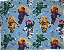 Lego Ninjago Fleece Blanket Throw | Super Soft Warm Cosy Bedding True Design