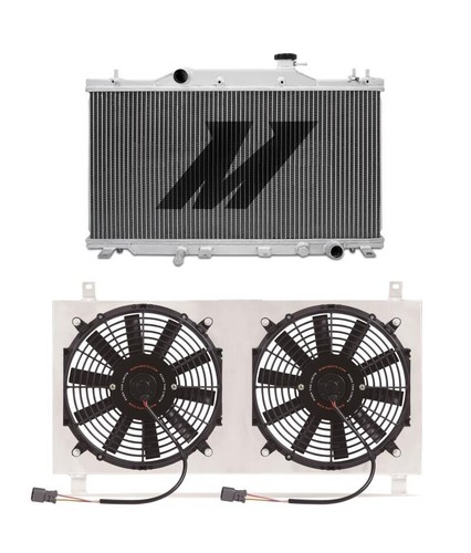 MISHIMOTO ACURA RSX BASE TYPE-S ALUMINUM RACE RACING RADIATOR AND FAN SHROUD KIT - Picture 1 of 5