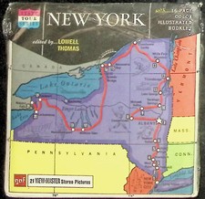 New York State Tour 3d View-Master 3 Reel Packet - 21 Full Color 3d Images