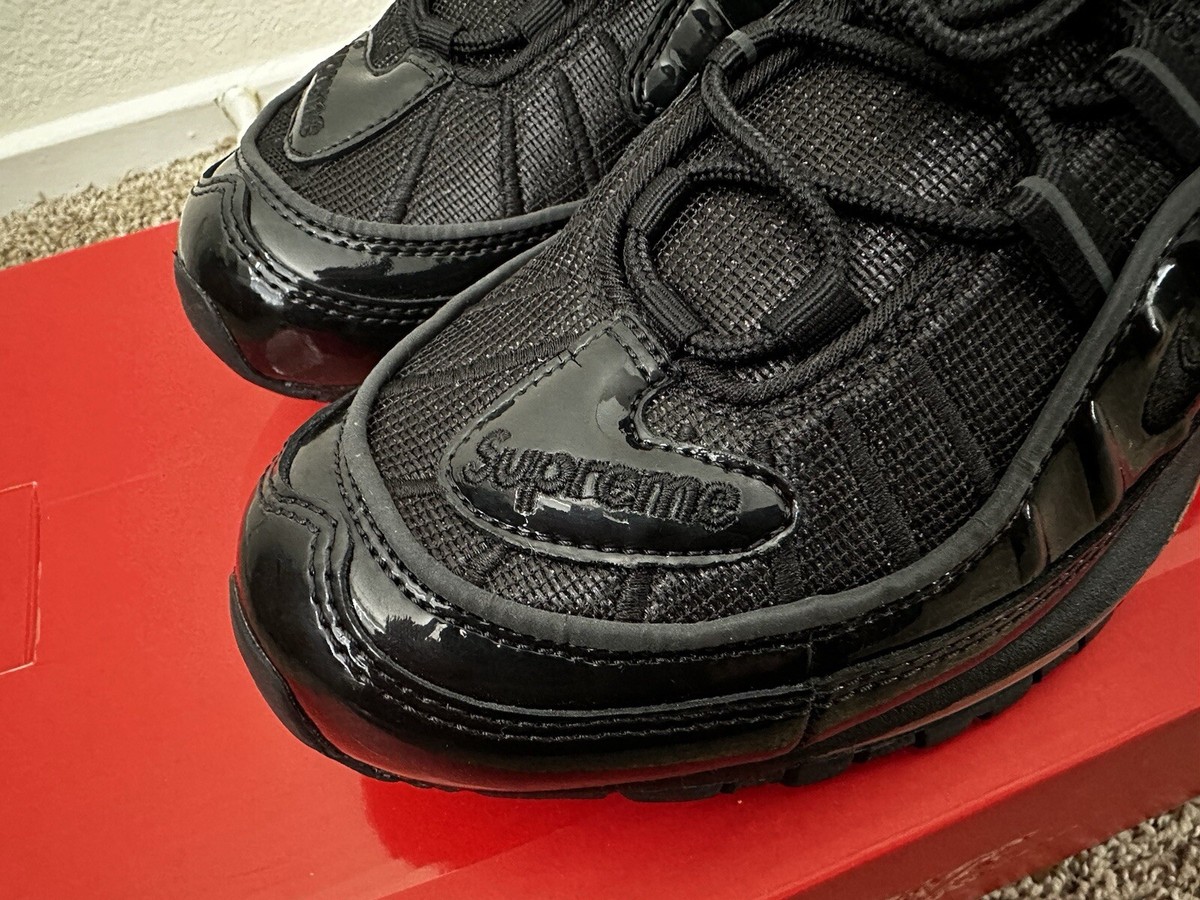 NEW* Nike Supreme x Air Max 98 Black Size 9.5 | eBay NEW* Nike Supreme x Air Max 98 Black Size 9.5 | eBay