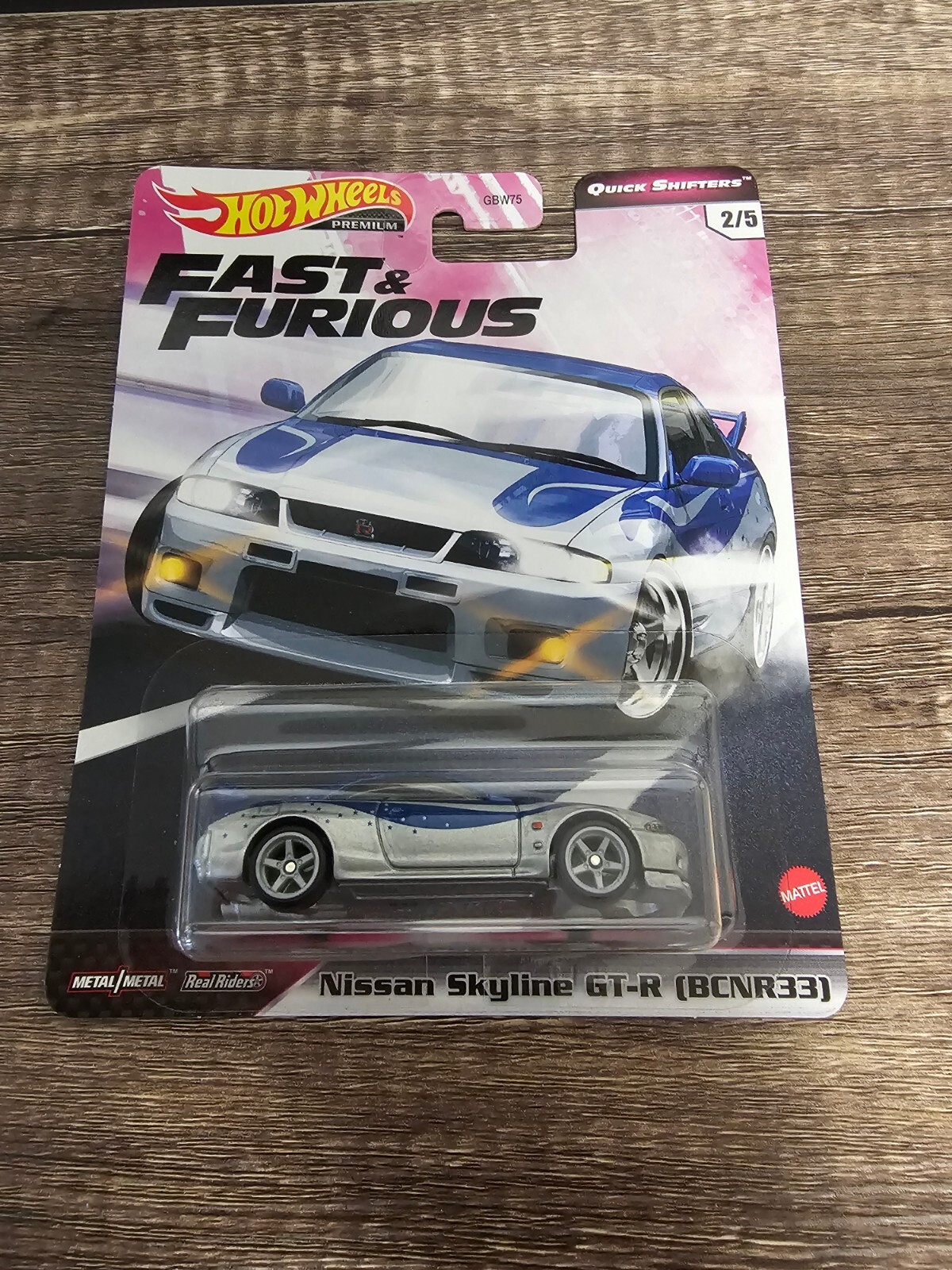 Hot Wheels 1:64 Diecast Fast & Furious Nissan Skyline GTR BCNR33