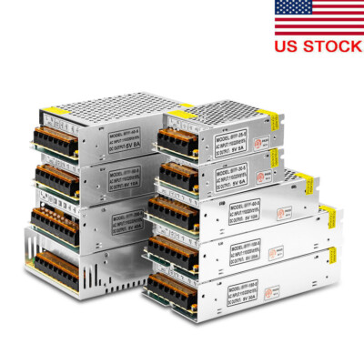 AC 110V TO DC 5V 10A 72A Switch LED Power Supply Transformers Adapter for LED