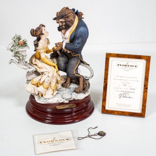 Giuseppe Armani Disney Beauty and the Beast Figurine Signed By Armani 1247/2000
