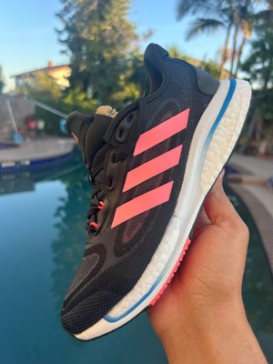 ADIDAS SUPERNOVA+ WOMEN'S SHOES, GX0535, Core Black/Acid Red/Turbo, 7