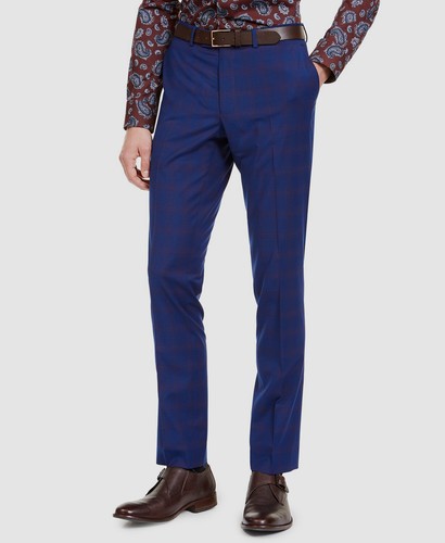 Flat Suit Plaid Trousers Pants | eBay