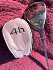 Orlimar Golf Club Black Ice Pro Ladies Offset 4h Wood L Flex Pink Shaft w/ Cover