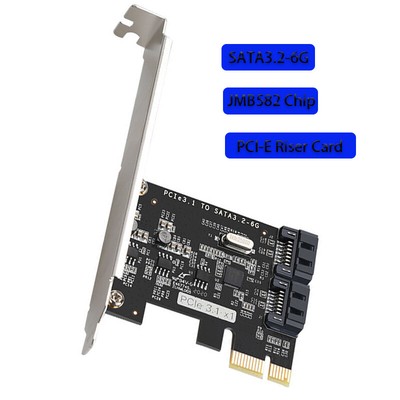 PCIE SATA Expansion Card Adapter Riser Card Converter PCI E Sata Card Controller