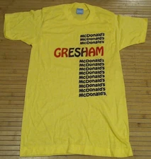 Vtg 1980 T-Shirt McDonald's Screen Stars 50/50 Small USA Gresham Oregon