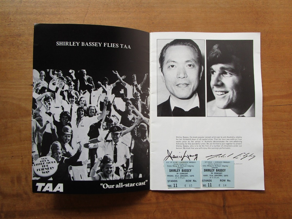 Shirley Bassey 1975年公演パンフレット Shirley Bassey