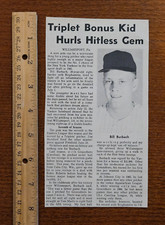 Bill Burbach Triplet Bonus Kid Hurls Hitless Gem from 1967 The Sporting News