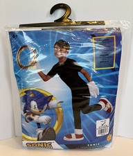 Sonic The Hedgehog Child Accessories Kit Costume Halloween Sega Gold Ring Gloves