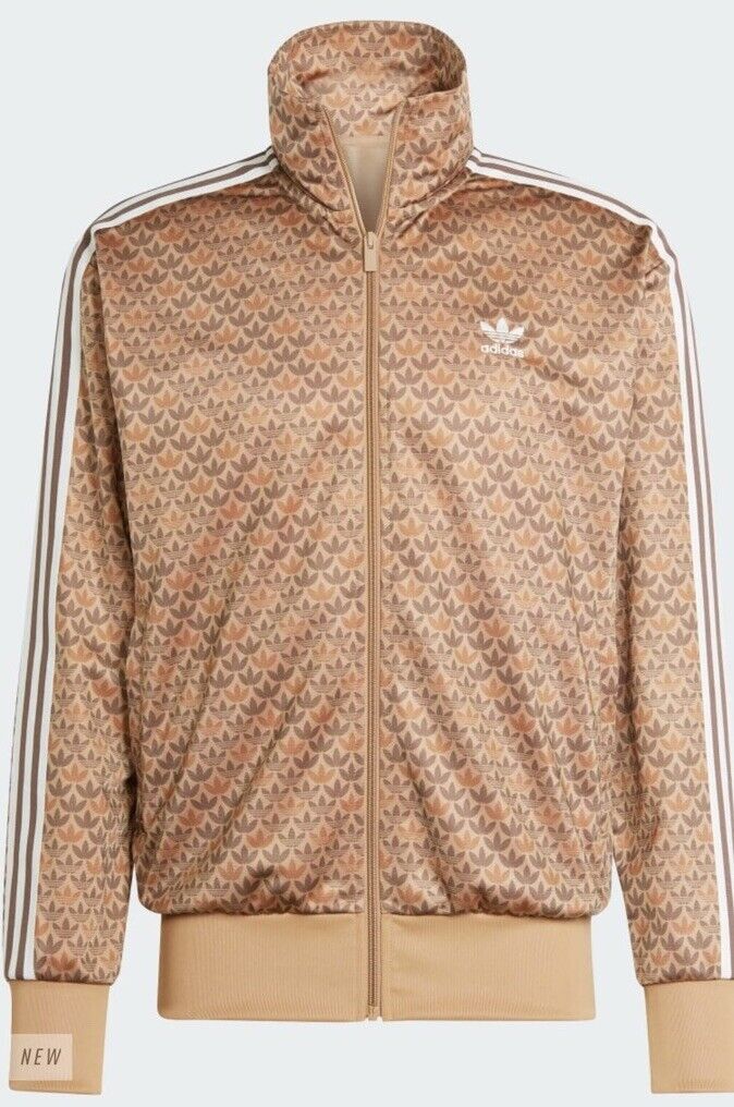ADIDAS FIREBIRD MONO PRINT TRACK JACKET EARTH STRATA NWT ADIDAS FIREBIRD MONO PRINT TRACK JACKET EARTH STRATA NWT