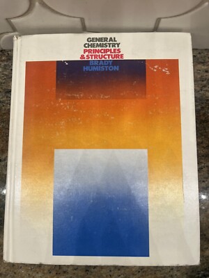 General Chemistry Principles Structure Hardcover Brady with glasses