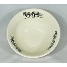 Bernie Brown Young and Restless Equine Horse Serving Bowl 