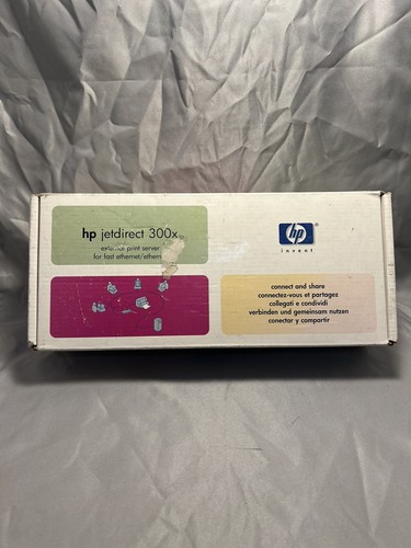 Genuine HP J3263A Jet Direct 300X External Print Server NEW SEALED