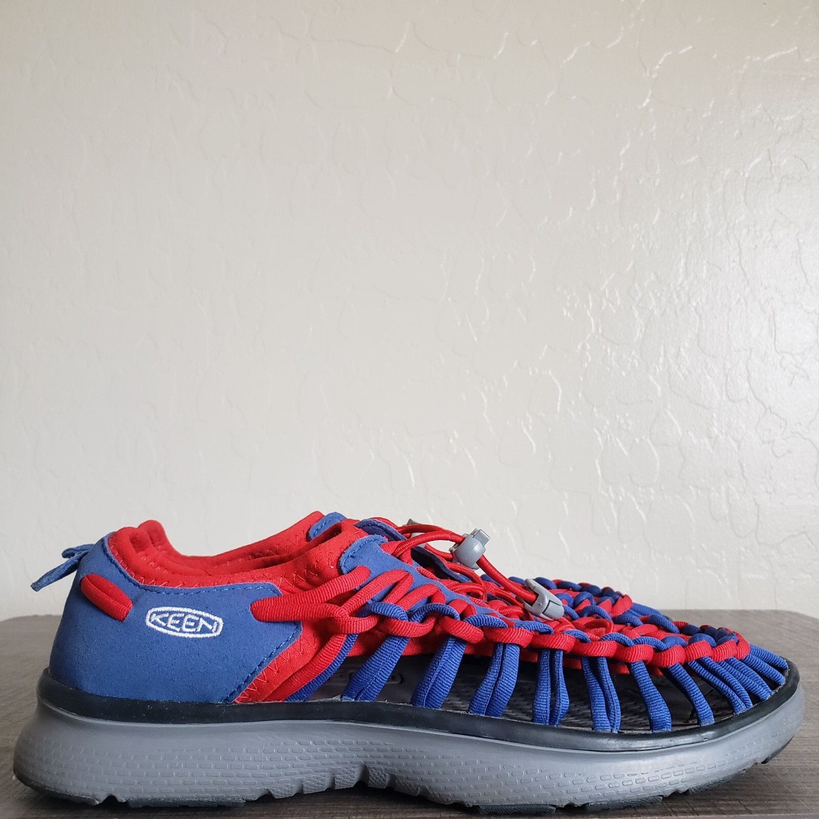 Keen Uneek 02 Bungee Cord Sneaker Sandalo Team Blu Vero Rosso Taglia Donna 8 Outdoor