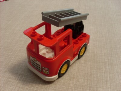 Lego Duplo Feuerwehrfahrzeug mit Leiter.