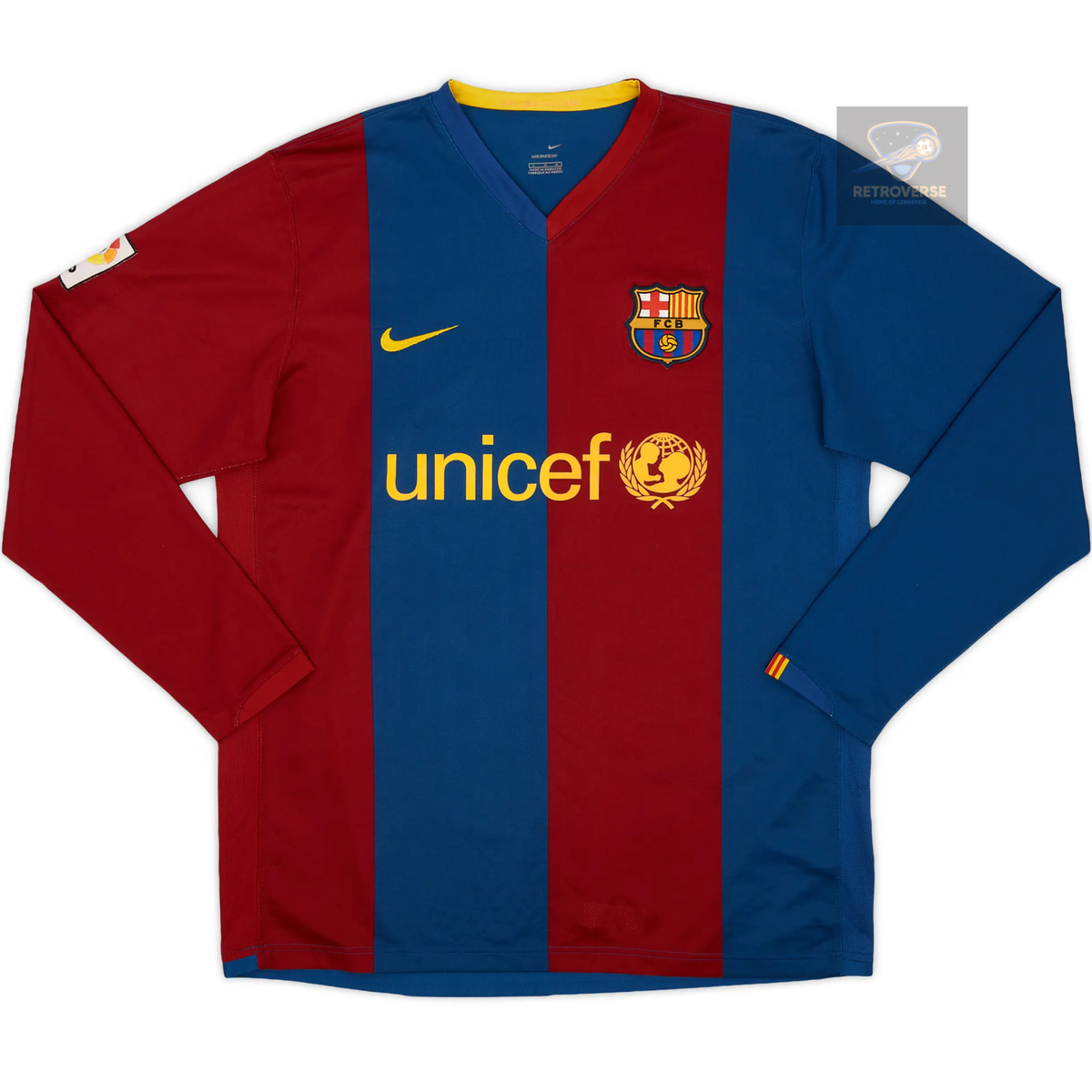 Messi Soccer Jersey Barcelona #19 06/07 Home Long Sleeve