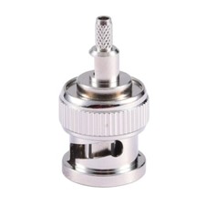 50ohm BNC Male Straight Crimp Attachment Radio Frequency Coaxial Connector