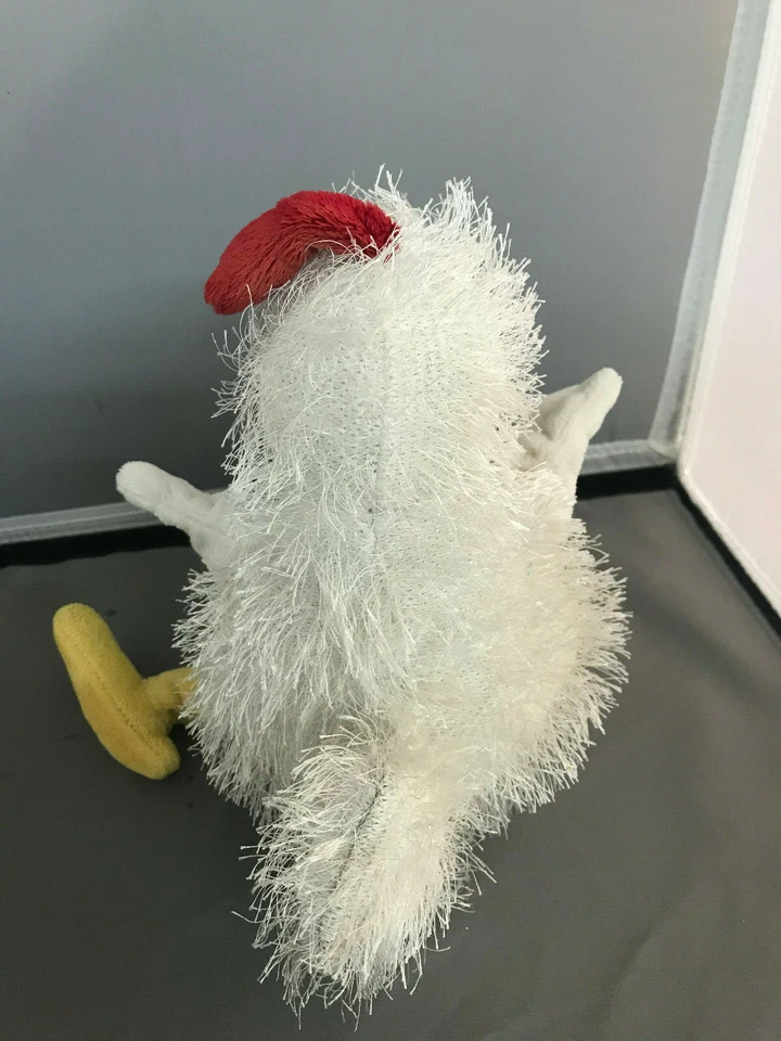 Chicken Plush Stuffed Animal Beanie HM205 12" Toy White Red Ganz Webkinz NO CODE - Image 3 of 4