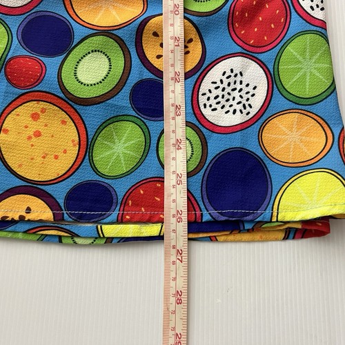 Lorraine Party Skirt Womens 10 S Fruit Slices Colourful Midi Pockets Retro - Picture 11 of 11